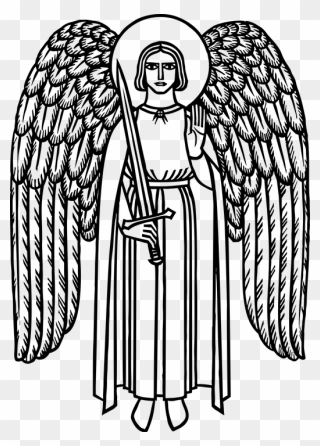 Angel Wings Medieval Drawing Clipart