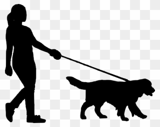 Walking Dog Silhouette Png Clipart
