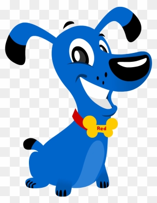 Our Mobile Dog Groomers - Blue Dog Cartoon Clipart