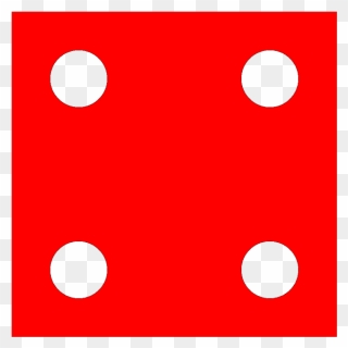 Red Die 4 Png Clip Art - Circle Transparent Png