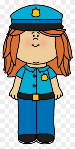 Girl Police Officer Clipart - Png Download
