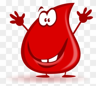 Blood Clipart Clip Art - Red Blood Cell Character - Png Download