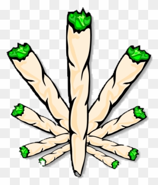 Joint Cannabis Smoking Drawing - Drawing Of A Blunt Clipart