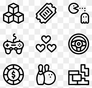 Arcade Drawing Vector Art - Hand Drawn Icons Png Clipart