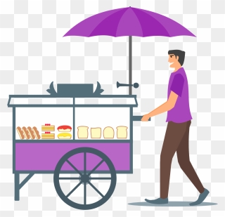 Selling Ice Cream Clipart - Png Download