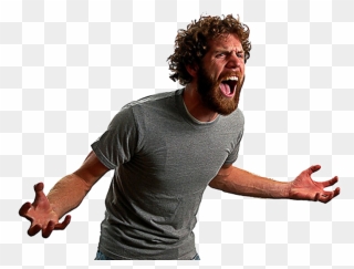Anger Management Screaming Cain And Abel Jealousy - Transparent Angry Man Png Clipart