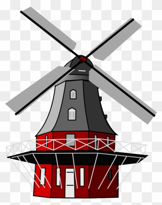 Windmill - Dutch Windmill Transparent Clipart
