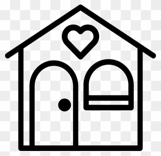 Play House Black And White Clipart