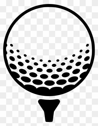 Golf Pin - Black And White Golf Clipart - Png Download