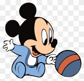 Baby Mickey And Ball Clipart Png - Mickey Mouse Bayi Png Transparent Png