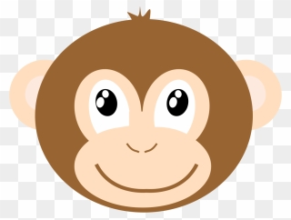 Clip Art Drawing Snout Monkey Gorilla - Monkey Cartoon Images Face - Png Download