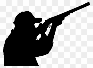 Hunter Shooting Silhouette Clipart