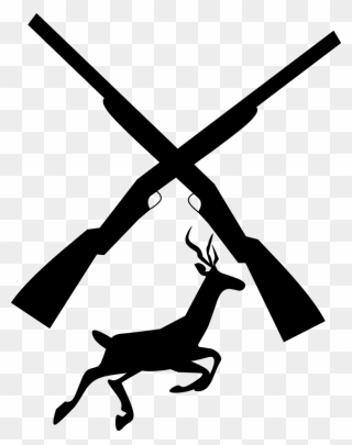 Silhouette Hunting Logo Clipart