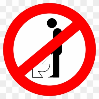 Urinating While Standing Is Forbidden Svg Clip Arts - Warren Street Tube Station - Png Download