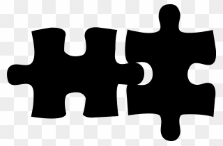 Puzzle 2 Pieces - Connection Clipart - Png Download