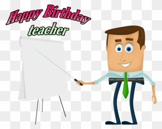 Happy Birthday Teacher - Pair Words Clipart