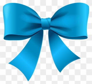 Blue Bow Clipart - Png Download