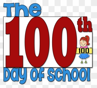 100 Days Of School Word Clipart