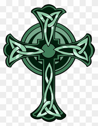 How To Draw Celtic Cross - Irish Drawing Celtic Cross Clipart