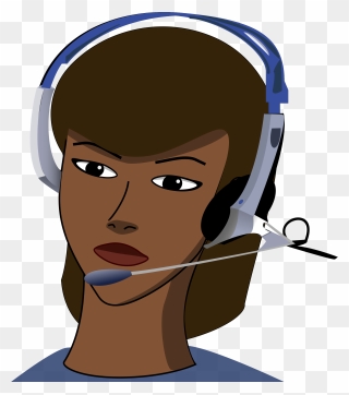 Clipart - Call- - Call Center Girl Clipart Png Transparent Png