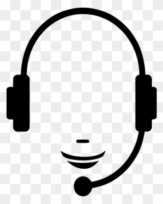 Call Center Headset Logo Clipart