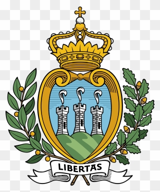 San Marino Flag Crest Clipart
