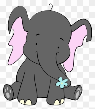 Drawing Clip Art - Free Printable Clipart Elephant - Png Download