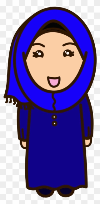Once Upon A Time - Muslimah Cartoon Clipart