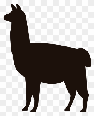 Llama Samsung Phone Sticker - Peruvian Alpaca Silhouette Clipart