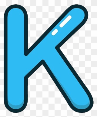 K Letter Png Clipart - Blue Letter K Png Transparent Png