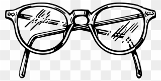 Glasses Clipart Black And White - Png Download