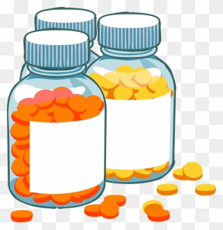 Pharmaceutical Drug Bottle Tablet Medical Prescription - Vitamins Clipart - Png Download