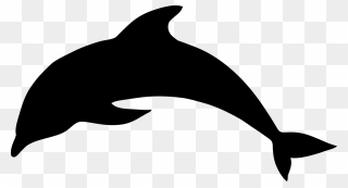 Dolphin Silhouette Clip Art - Orca Clipart - Png Download