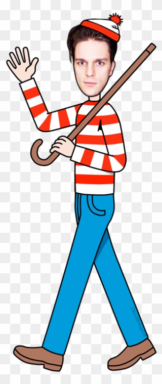Where"s Wally Couple Costume Book Game - Transparent Where's Waldo Png Clipart