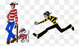 Where"s Waldo Characters Png Clip Art Black And White - Odlaw Where's Waldo Characters Transparent Png