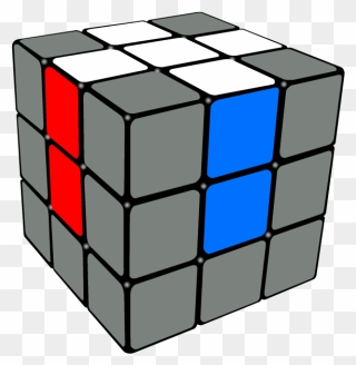 Cube Clipart One Cube - First Layer Rubik's Cube - Png Download