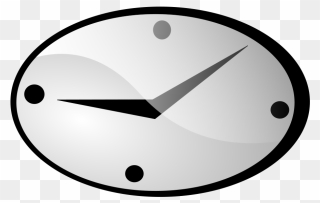 Oval Clock Clipart - Png Download