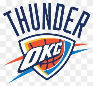 Okc Thunder Clipart - Oklahoma City Thunder Logo Png Transparent Png