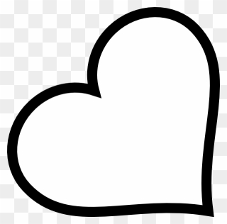 Heart Computer Icons Clip Art - Heart Clipart Black And White Outline - Png Download