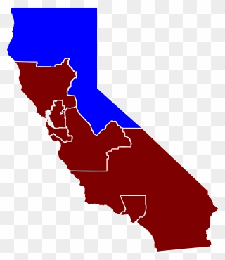 California's 28th Congressional District Map Clipart