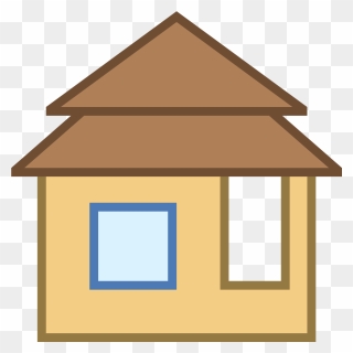 Cottage Clipart Brown House - Bungalow Icon Png Transparent Png