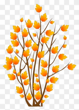 Fall Bush Clipart - Png Download