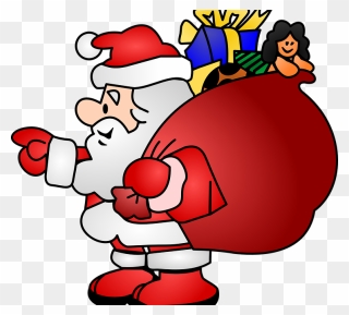 Reception And Year Christmas - Santa Sack Of Toys Clipart