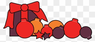 Package And Baubles Illustration Clipart