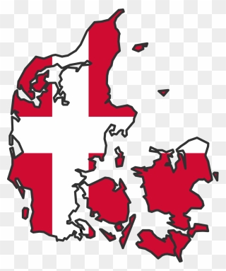 Denmark Flag14 - Denmark Flag Map Png Clipart
