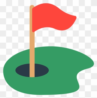 Flag In Hole Emoji Clipart - Flag In Hole Emoji - Png Download