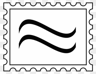 Stamped Envelope Clipart Clip Art Freeuse Stamped Envelope - Letter Stamp Cartoon - Png Download