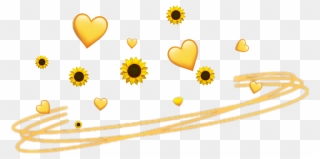Yellow Heart Crown Png Clipart