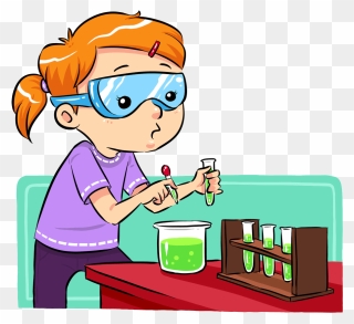 Cartoon Images Of A Scientist Doing An Experiment Clipart
