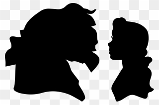Beauty And Beast Silhouette Free Clipart